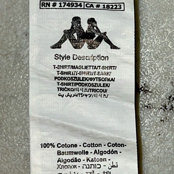 KAPPA T-SHIRT IN WHITE COTTON - Picture 5 of 5